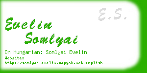 evelin somlyai business card